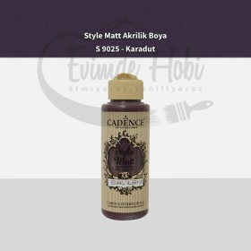 S9025 Karadut  Mat Akrilik Boya 120ML