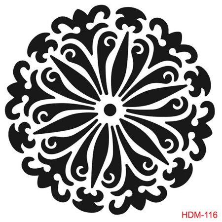 Mandala Model HDM116 Home Dekor 25x25 Stencil