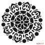 Mandala Model HDM117 Home Dekor 25x25 Stencil
