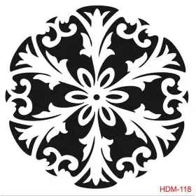 Mandala Model HDM118 Home Dekor 25x25 Stencil