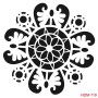 Mandala Model HDM119 Home Dekor 25x25 Stencil
