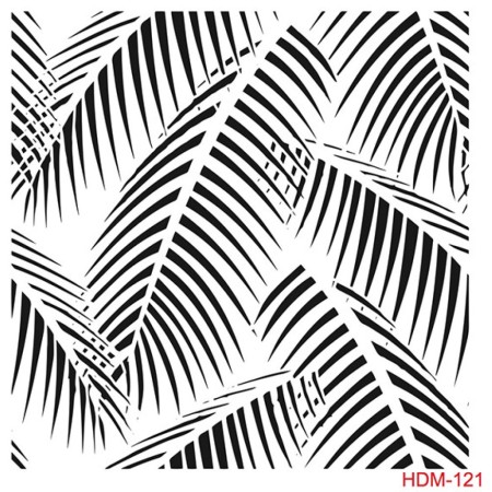 Yaprak Model HDM121 Home Dekor 25x25 Stencil