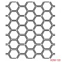 Petek Model HDM130 Home Dekor 25x25 Stencil