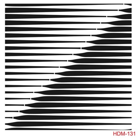 Çizgi Model HDM131 Home Dekor 25x25 Stencil