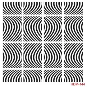 Sanrısal Model HDM144 Home Dekor 25x25 Stencil