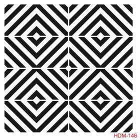 Geometrik Model HDM146 Home Dekor 25x25 Stencil