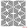 Geometrik Model HDM148 Home Dekor 25x25 Stencil