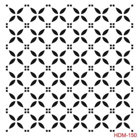 Geometrik Model HDM150 Home Dekor 25x25 Stencil