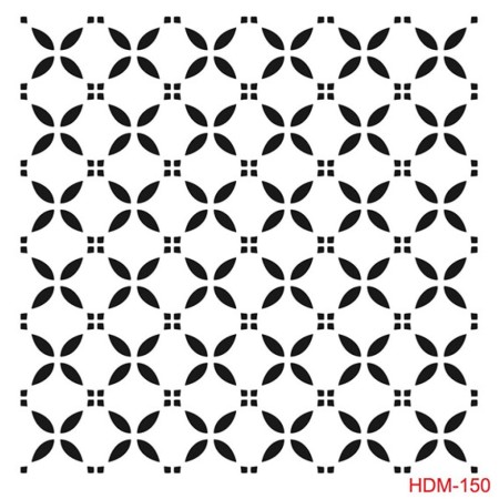 Geometrik Model HDM150 Home Dekor 25x25 Stencil