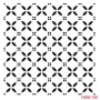 Geometrik Model HDM150 Home Dekor 25x25 Stencil