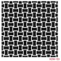 Geometrik Model HDM153 Home Dekor 25x25 Stencil