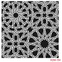 Geometrik Model HDM154 Home Dekor 25x25 Stencil