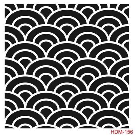 Geometrik Model HDM156 Home Dekor 25x25 Stencil