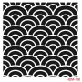 Geometrik Model HDM156 Home Dekor 25x25 Stencil