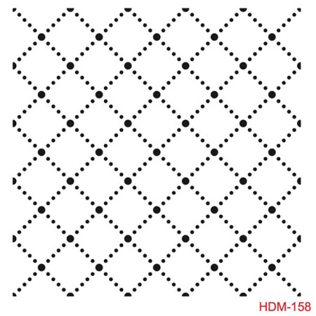 Geometrik Model HDM158 Home Dekor 25x25 Stencil