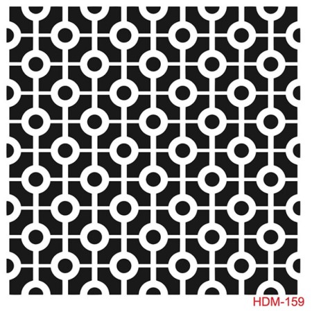 Geometrik Model HDM159 Home Dekor 25x25 Stencil