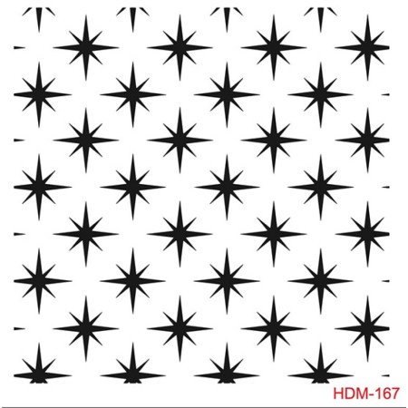 Yıldız Model HDM167 Home Dekor 25x25 Stencil