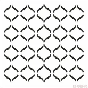 Fas Model EHDM03 Home Dekor 25x25 Stencil