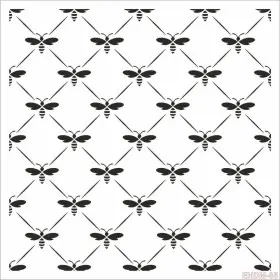 Arı Model EHDM05 Home Dekor 25x25 Stencil