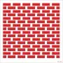 TD02 Brick Wall Stencil 40x40 cm