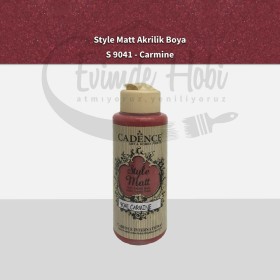 S9041 Carmine  Mat Akrilik Boya 120ML