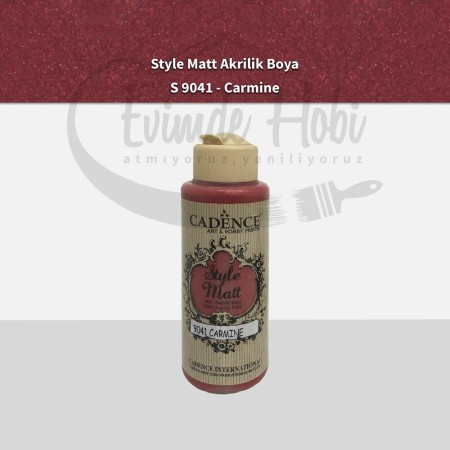 S9041 Carmine  Mat Akrilik Boya 120ML