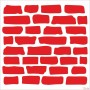 TD04 Stone Wall Stencil 45x45 cm