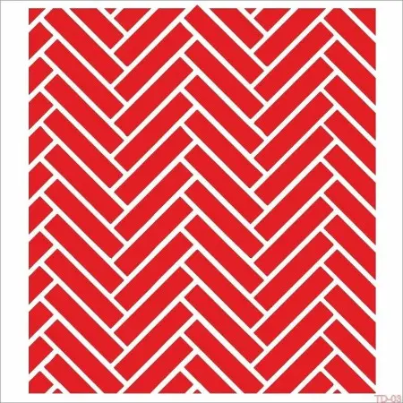 TD03 Stone Wall Stencil 33x33 cm