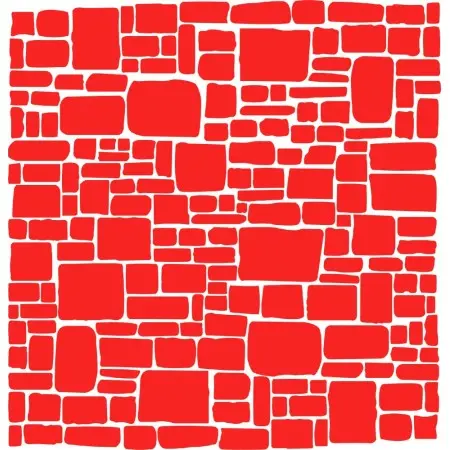TD07 Stone Wall Stencil 30x30 cm