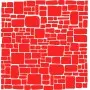 TD07 Stone Wall Stencil 30x30 cm