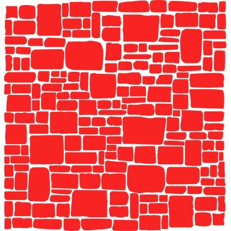 TD07 Stone Wall Stencil 45x45 cm