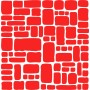 TD08 Stone Wall Stencil 45x45 cm