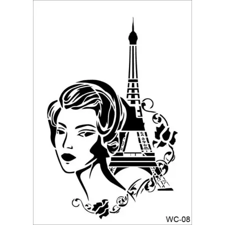 WC8  Woman Collection A4 Stencil