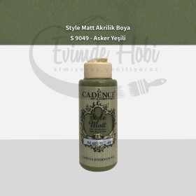 S9049 Asker Yeşili  Mat Akrilik Boya 120ML