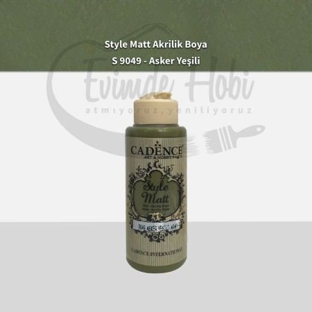 S9049 Asker Yeşili  Mat Akrilik Boya 120ML