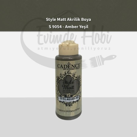 S9054 Amber Yeşil  Mat Akrilik Boya 120ML