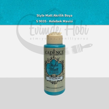 S9035 Kelebek Mavisi  Mat Akrilik Boya 120ML