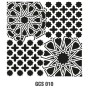 Kolaj Model GCS010 Grunge Duvar Stencil 45x45cm