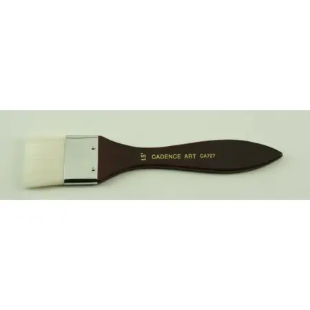 Cadence CA727 Silk paintbrush with bordeaux red ground 1.5''