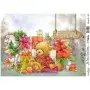 Model 748 New Year Cadence Rice Decoupage Paper 30x42cm.