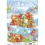 Model 749 New Year Cadence Rice Decoupage Paper 30x42cm.