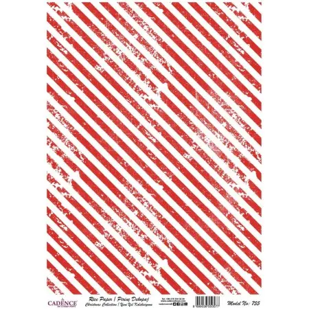 Model 755 New Year Cadence Rice Decoupage Paper 30x42cm.
