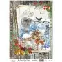 Model 756 New Year Cadence Rice Decoupage Paper 30x42cm.