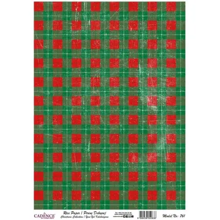 Model 761 New Year Cadence Rice Decoupage Paper 30x42cm.