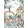 Model 763 New Year Cadence Rice Decoupage Paper 30x42cm.