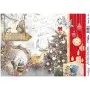 Model 764 New Year Cadence Rice Decoupage Paper 30x42cm.