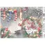 Model 765 New Year Cadence Rice Decoupage Paper 30x42cm.