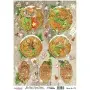 Model 770 New Year Cadence Rice Decoupage Paper 30x42cm.