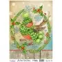Model 772 New Year Cadence Rice Decoupage Paper 30x42cm.