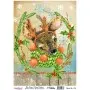Model 775 New Year Cadence Rice Decoupage Paper 30x42cm.
